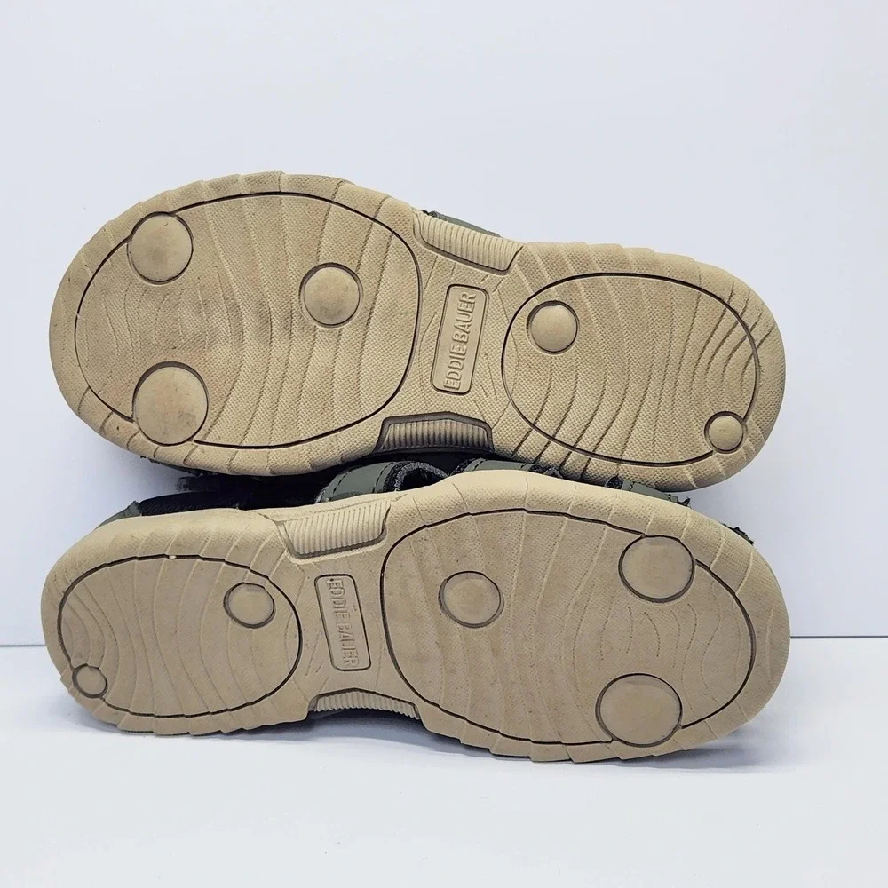 Eddie Bauer Edmund Sandals Kids Size 12 Green Closed Toe Fisherman Water Hiking